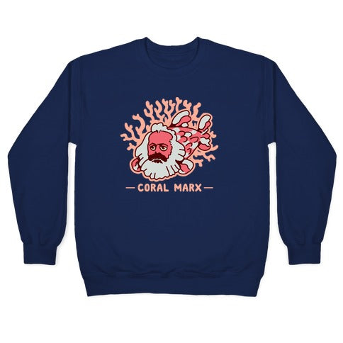 Coral Marx Crewneck Sweatshirt T-Shirts, Hoodie | PureTeeCo.com (Image 4)
