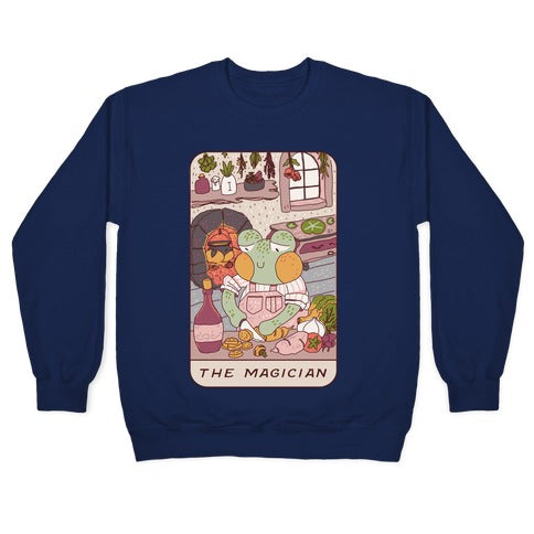 Cottagecore Magician Tarot Card Crewneck Sweatshirt T-Shirts, Hoodie | PureTeeCo.com (Image 4)