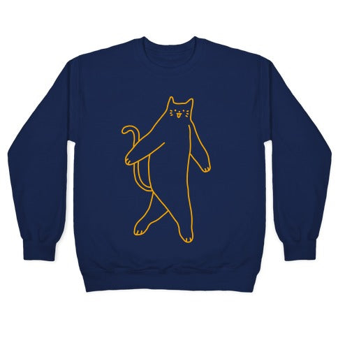 Cryptid Cat Crewneck Sweatshirt T-Shirts, Hoodie | PureTeeCo.com (Image 4)