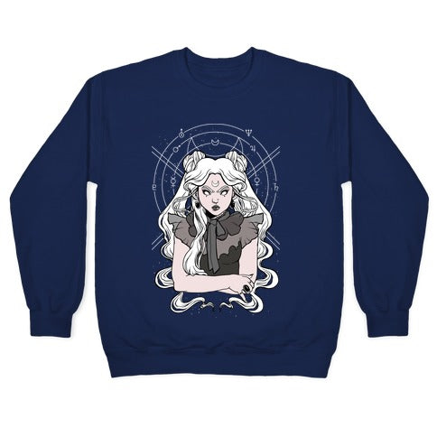 Goth Usagi (Sailor Moon Parody) Crewneck Sweatshirt T-Shirts, Hoodie | PureTeeCo.com (Image 4)