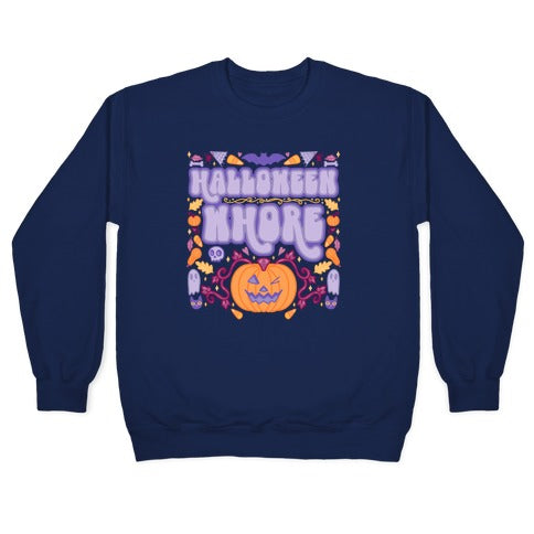 Halloween Whore Crewneck Sweatshirt T-Shirts, Hoodie | PureTeeCo.com (Image 4)