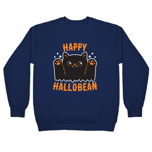 Happy Hallobean Crewneck Sweatshirt T-Shirts, Hoodie | PureTeeCo.com (Image 4)