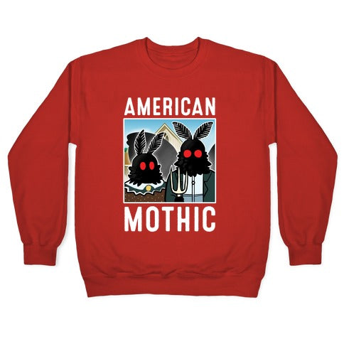 American Mothic Crewneck Sweatshirt T-Shirts, Hoodie | PureTeeCo.com (Image 5)