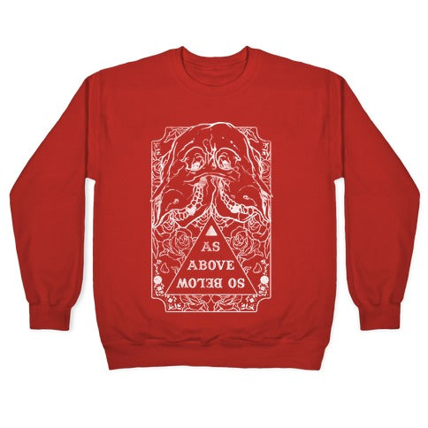 As Above So Below Crewneck Sweatshirt T-Shirts, Hoodie | PureTeeCo.com (Image 5)