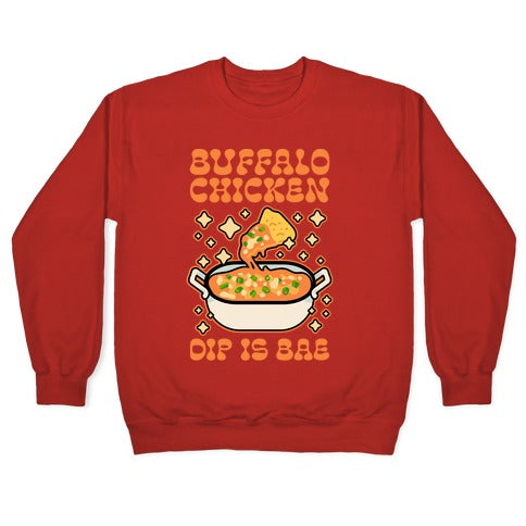 Chicken Buffalo Dip Is Bae Crewneck Sweatshirt T-Shirts, Hoodie | PureTeeCo.com (Image 5)