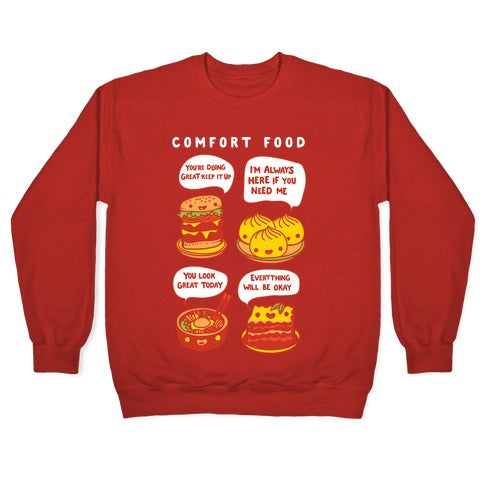 Comfort Food Crewneck Sweatshirt T-Shirts, Hoodie | PureTeeCo.com (Image 5)