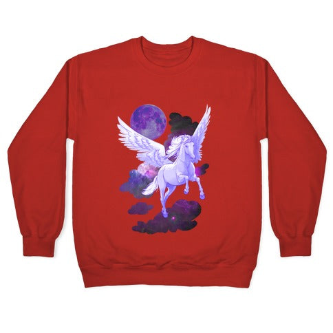 Cosmic Pegasus Crewneck Sweatshirt T-Shirts, Hoodie | PureTeeCo.com (Image 5)