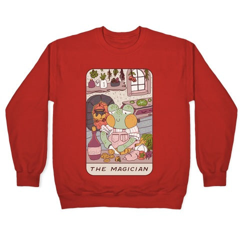 Cottagecore Magician Tarot Card Crewneck Sweatshirt T-Shirts, Hoodie | PureTeeCo.com (Image 5)