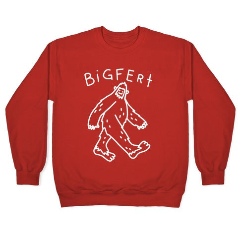 Derpy Bigfert Sasquatch Crewneck Sweatshirt T-Shirts, Hoodie | PureTeeCo.com (Image 5)