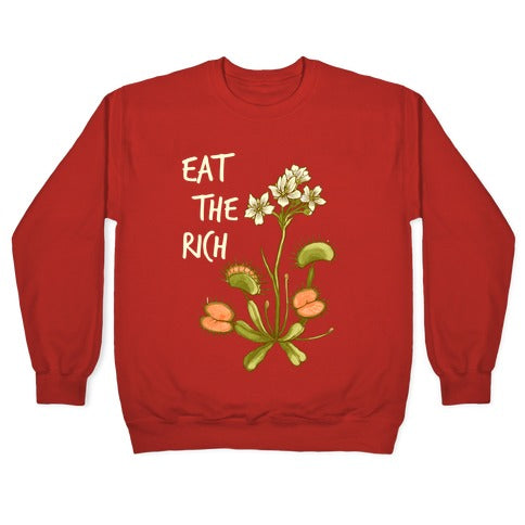 Eat The Rich Venus Fly Trap Crewneck Sweatshirt T-Shirts, Hoodie | PureTeeCo.com (Image 5)