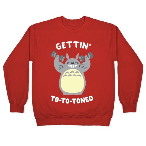 Gettin' Tototoned Crewneck Sweatshirt T-Shirts, Hoodie | PureTeeCo.com (Image 5)