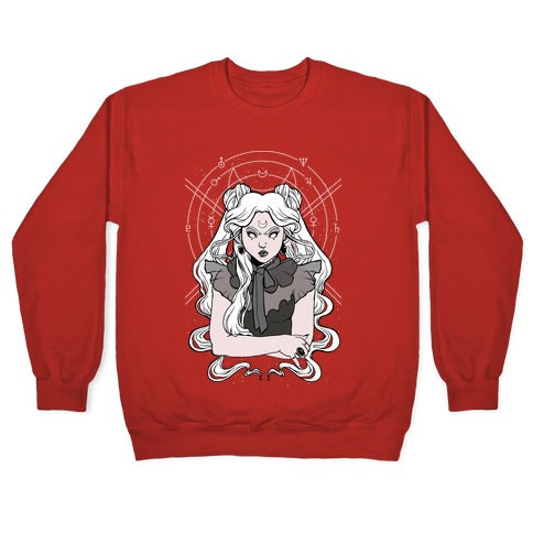 Goth Usagi (Sailor Moon Parody) Crewneck Sweatshirt T-Shirts, Hoodie | PureTeeCo.com (Image 5)