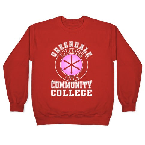 Greendale Community College Crewneck Sweatshirt T-Shirts, Hoodie | PureTeeCo.com (Image 5)