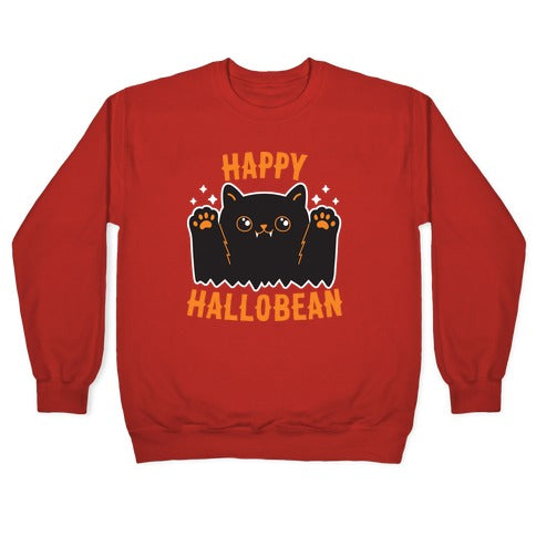 Happy Hallobean Crewneck Sweatshirt T-Shirts, Hoodie | PureTeeCo.com (Image 5)