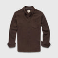 Brian Rib Knit Shirt - Dark Brown Heather Hoodie, Sweatshirt | PureTeeCo.com (Image 1)
