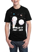 Apollo 11 1969-2019 Black Half Sleeve T-Shirt Hoodie, Sweatshirt | PureTeeCo.com