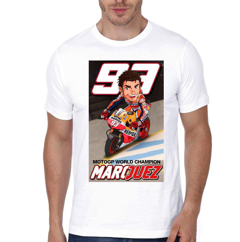 Marc Marquez White Half Sleeve T-Shirt Hoodie, Sweatshirt | PureTeeCo.com