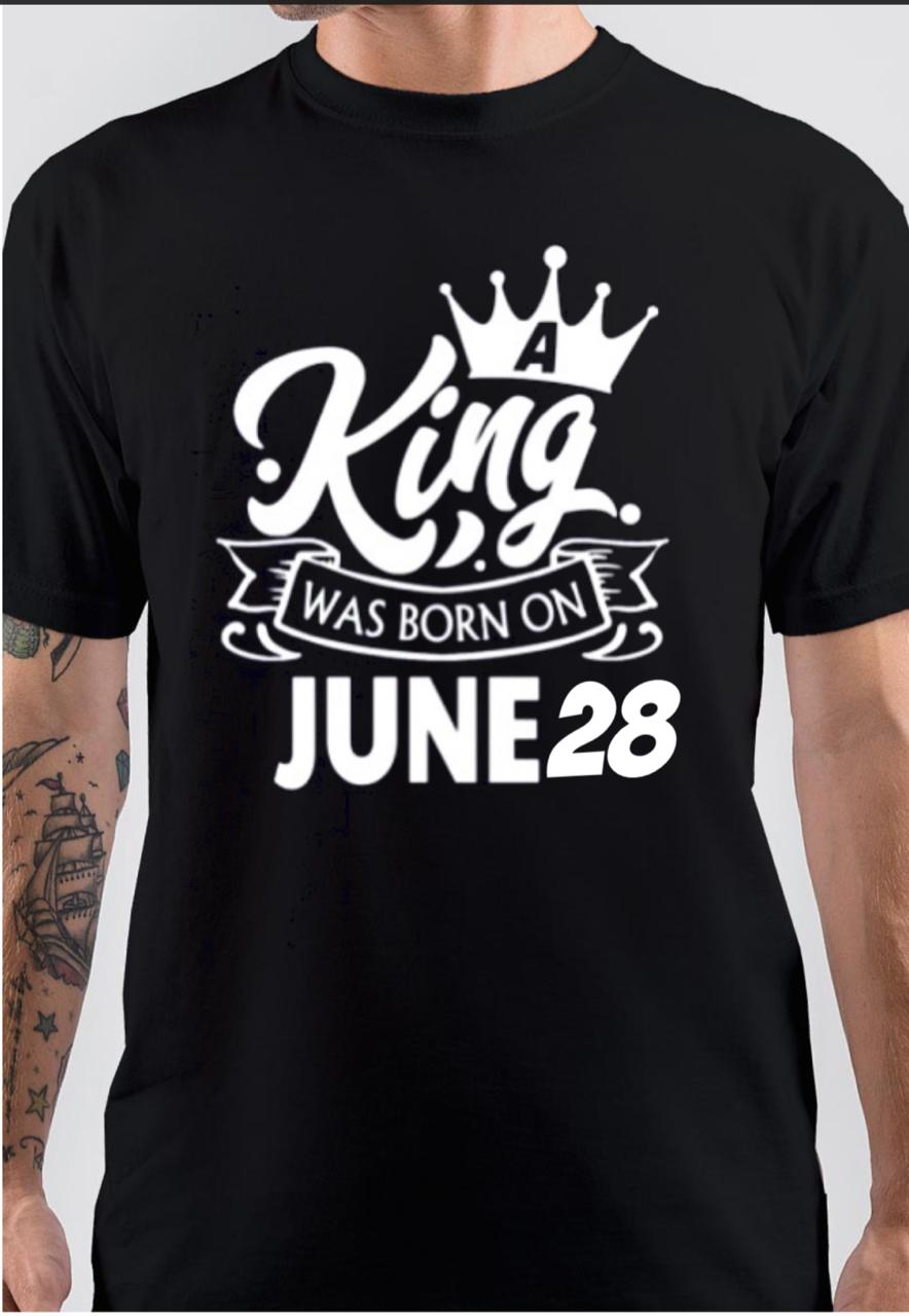 King Was Born On June T-Shirt Hoodie, Sweatshirt | PureTeeCo.com