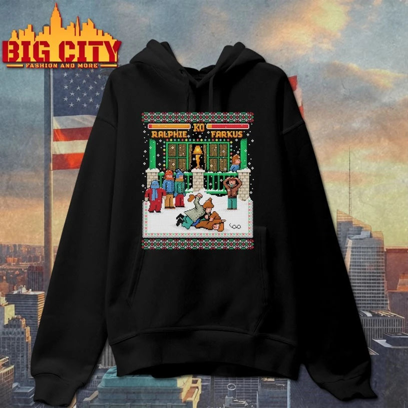 A Christmas Fight Ralphie KO Farkus ugly christmas shirt