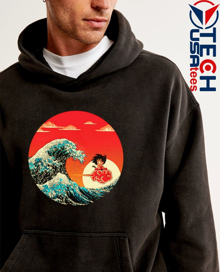 A Cloud Over Kanagawa Wave Goku shirt