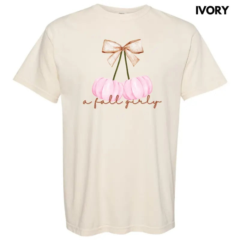 A Fall Girly Pumpkins Comfort Colors T-Shirt 'NLB' Hoodie, Sweatshirt | PureTeeCo.com