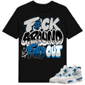 A J 4 Industrial Blue Shirt To Match Sneaker Fuch Around Hoodie, Sweatshirt | PureTeeCo.com