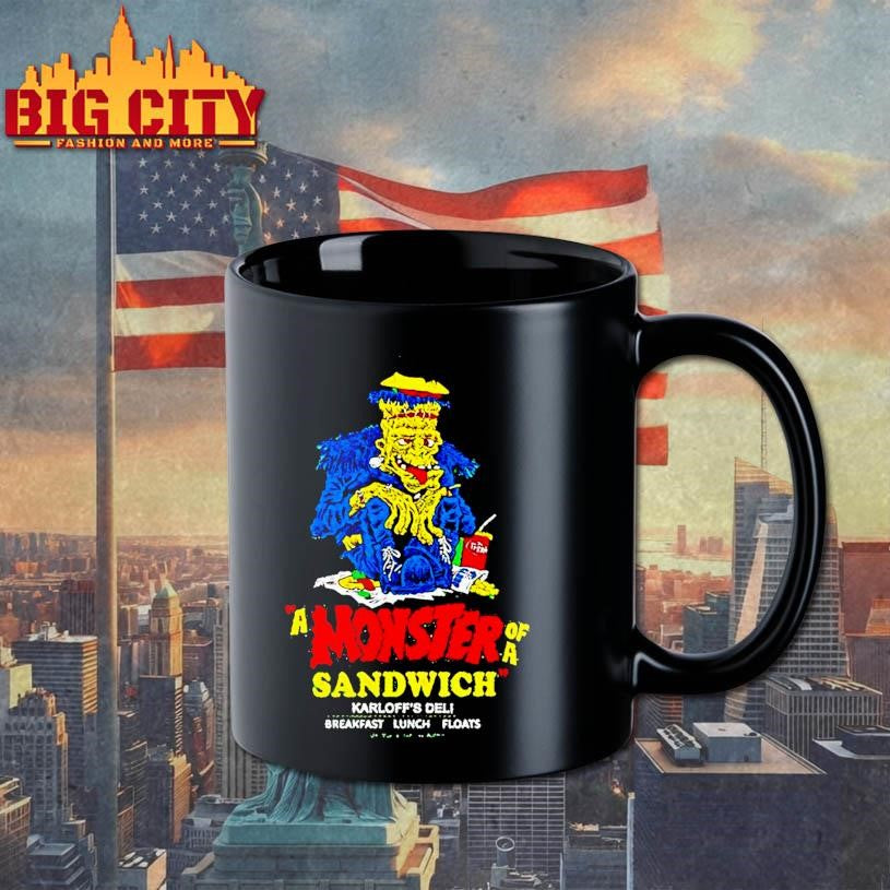 A Monster Of A Sandwich Karloffs Deli Breakfast Lunch Floats Shirt