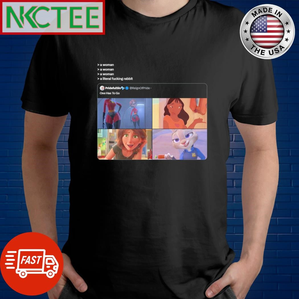 A woman a woman a woman a literal fuckіng rabbit shirt