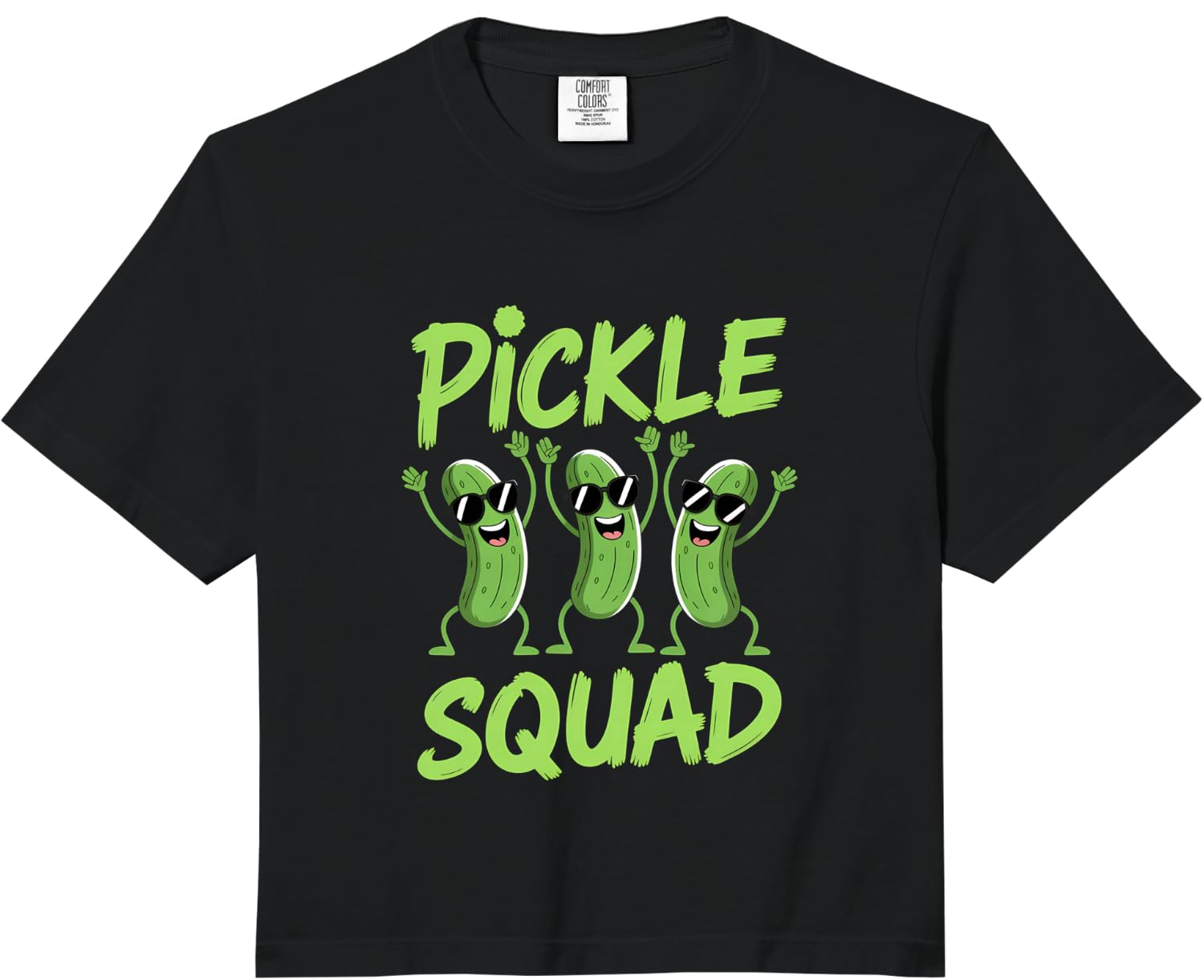 Pickle Squad Pickles Team Comfort Colors Crop Top
