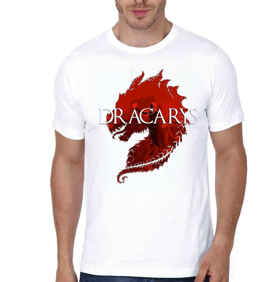 Dracarys White T-Shirt Hoodie, Sweatshirt | PureTeeCo.com