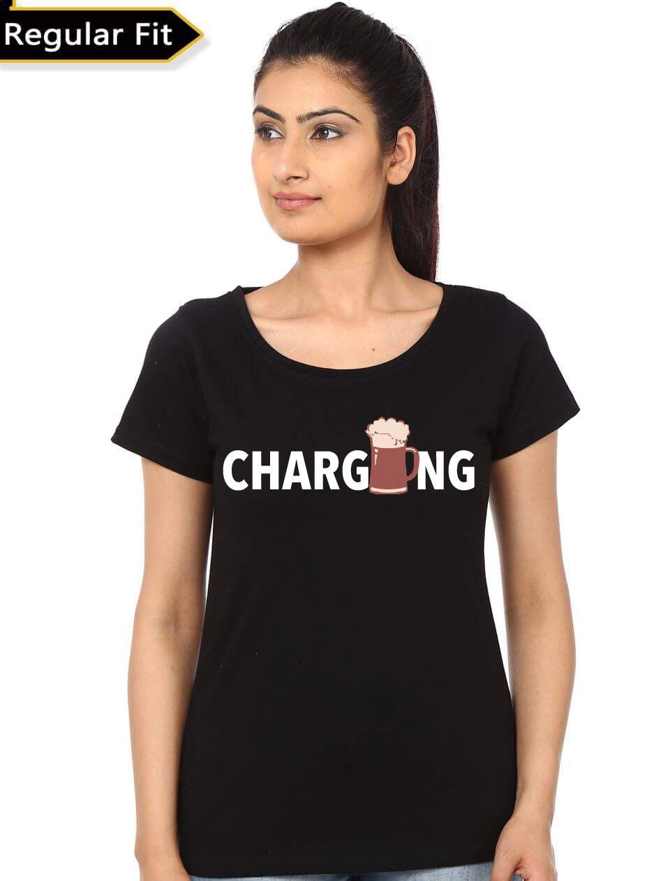 Beer Charging Black T-Shirt Hoodie, Sweatshirt | PureTeeCo.com