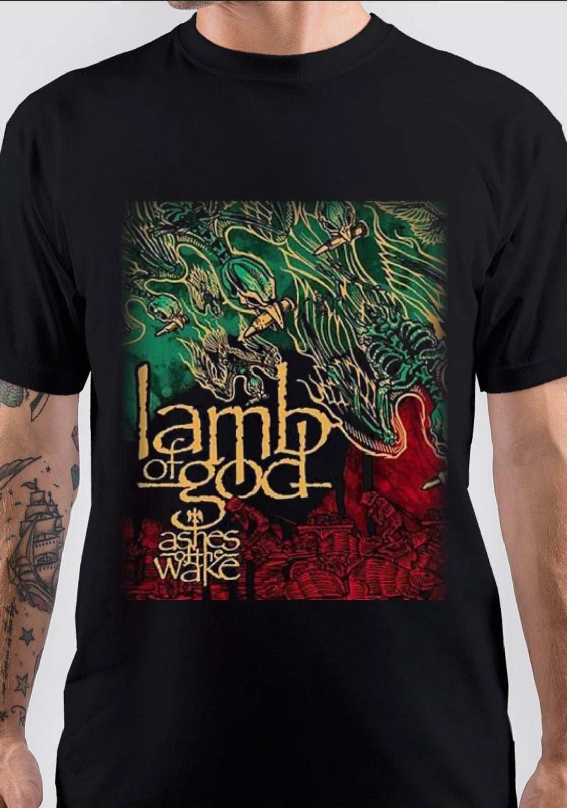 Lamb Of God Black T-Shirt Style003 Hoodie, Sweatshirt | PureTeeCo.com