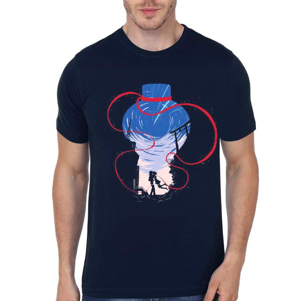 Kimi No Wa Navy Blue T-Shirt Hoodie, Sweatshirt | PureTeeCo.com