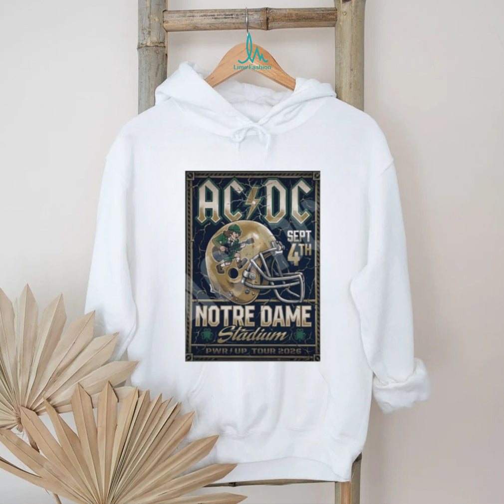 ACDC Band Notre Dame Stadium PWR up Tour 2026 shirt