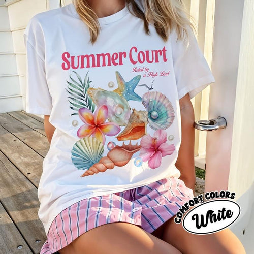 ACOTAR Summer Court Comfort Colors Shirt, High Lord Court Of Mist and Fury T Shirt, Summer Bookish Tee, Gift For Book...