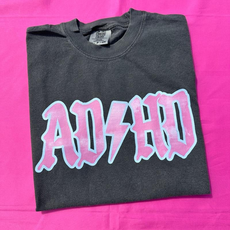 ADHD Rocker Comfort Colors T-Shirt 'NLB' Hoodie, Sweatshirt | PureTeeCo.com