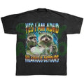 ADHD Sarcastic Unisex Shirt, Funny Raccoon Meme Tee, Edgy Gen z Graphic Tee, Trash Panda, Ironic Neurodiversity Apparel,...