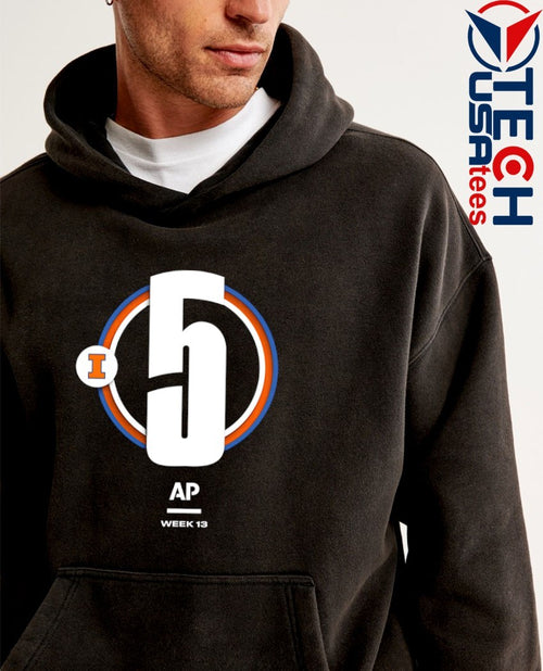 AJ Redd #5 Illinois Fighting Illini Basketball AP Week 13 shirt