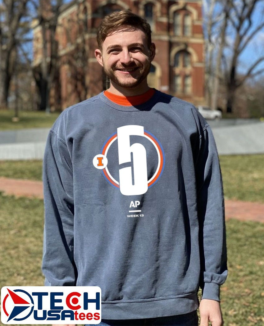 AJ Redd #5 Illinois Fighting Illini Basketball AP Week 13 shirt