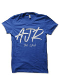 AJR Calligraphy Royal Blue T-Shirt Hoodie, Sweatshirt | PureTeeCo.com