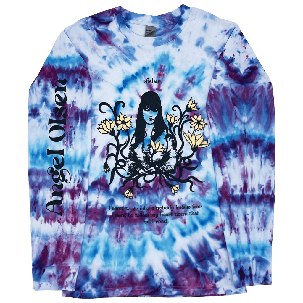 Sister 2023 Tie Dye Long Sleeve T-Shirt Hoodie, Sweatshirt | PureTeeCo.com (Image 1)
