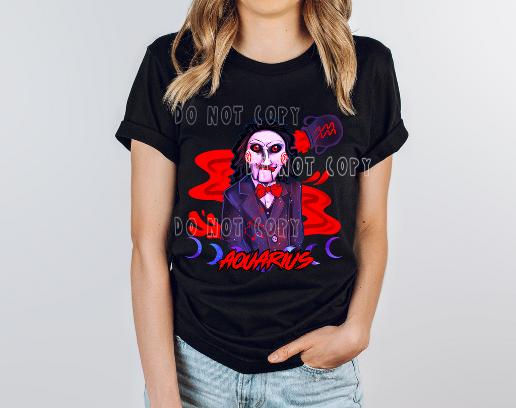 HORRORSCOPES-AQUARIUS TEE Hoodie, Sweatshirt | PureTeeCo.com (Image 1)