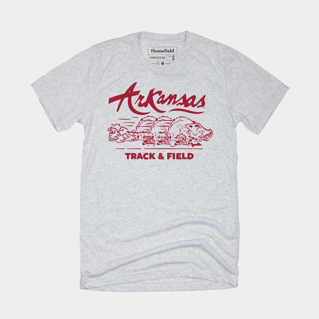 Vintage Arkansas Track and Field Shirt Style001 Hoodie, Sweatshirt | PureTeeCo.com (Image 1)
