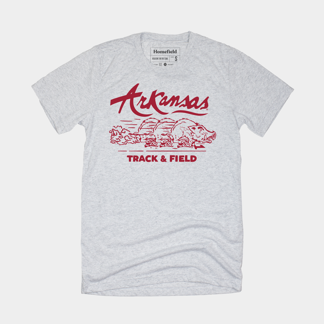 Vintage Arkansas Track and Field Shirt Style001 Hoodie, Sweatshirt | PureTeeCo.com (Image 1)
