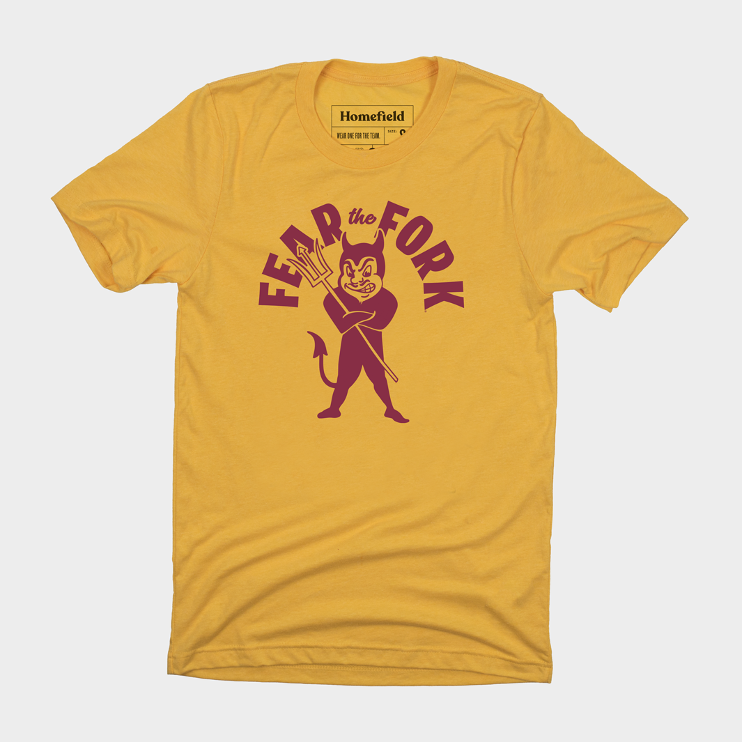 Vintage ASU ‚ÄúFear the Fork‚Äù T-Shirt Style001 Hoodie, Sweatshirt | PureTeeCo.com