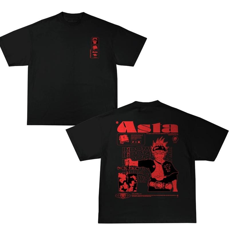ASTA BLACK CLOVER VINTAGE T-SHIRT, ASTA BLACK CLOVER SHirt, ASTA BLACK CLOVER Shirt, ASTA BLACK CLOVER Merch, Anime...