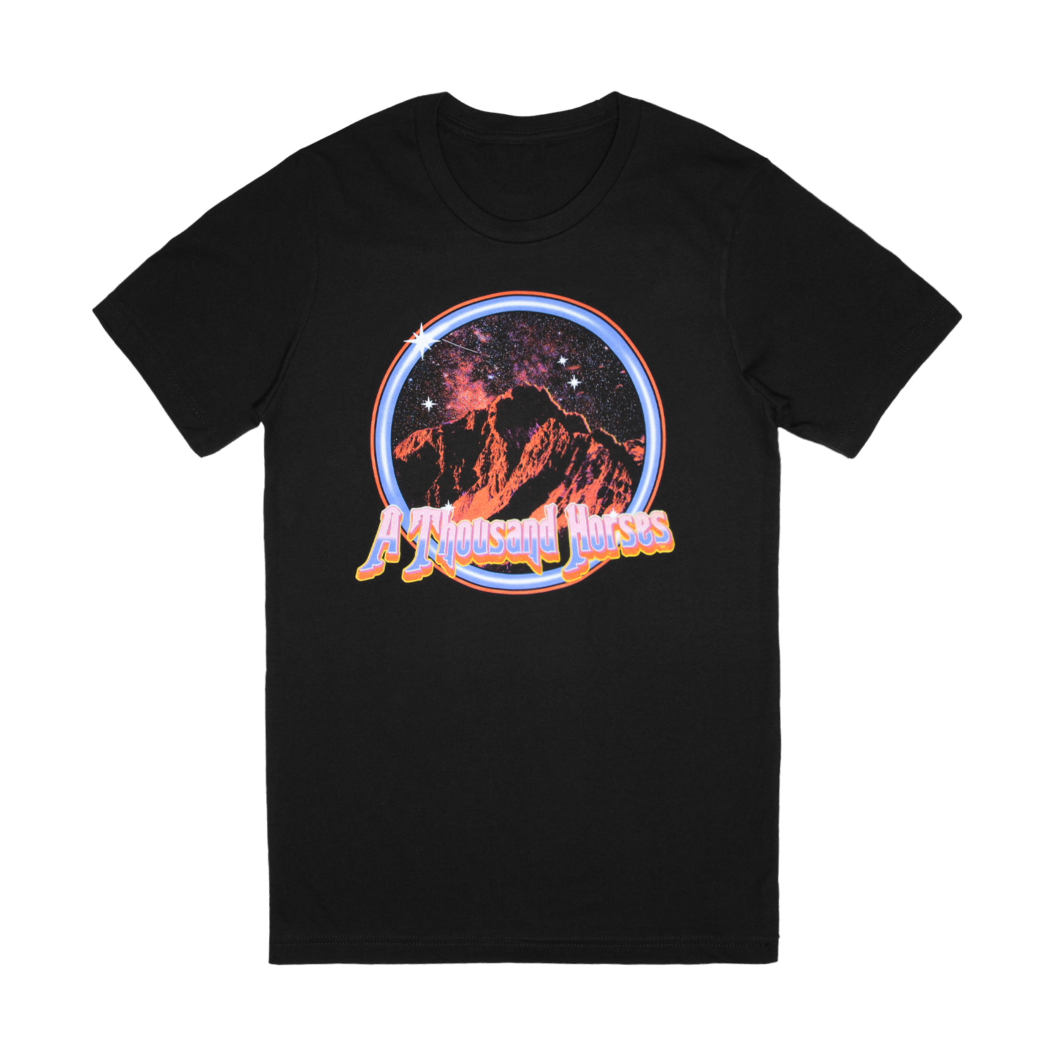A Thousand Horses - ATH Circle Tee Hoodie, Sweatshirt | PureTeeCo.com (Image 1)