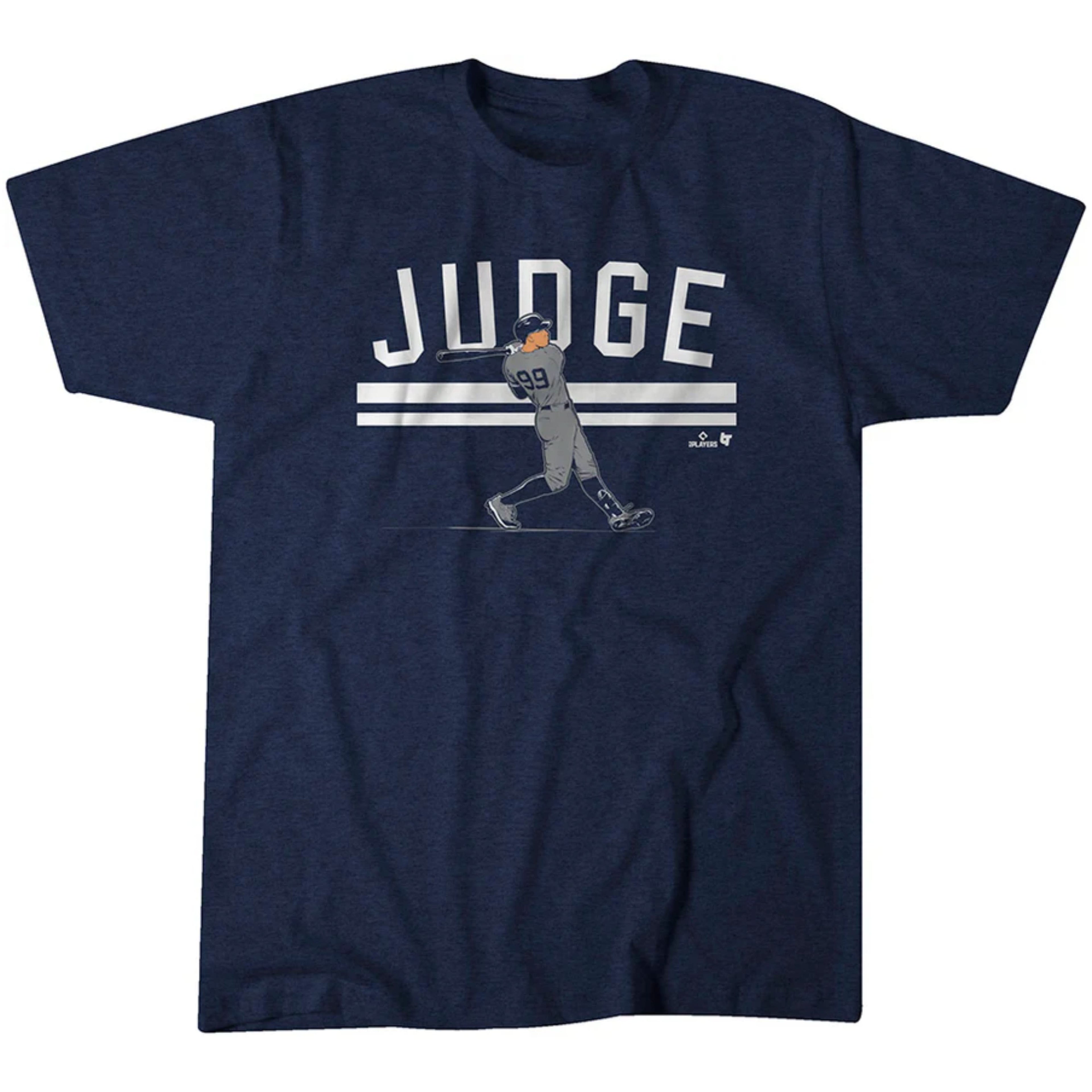 Aaron Judge: Slugger Swing - New York Baseball Adult Unisex Tee Hoodie, Sweatshirt | PureTeeCo.com (Image 1)