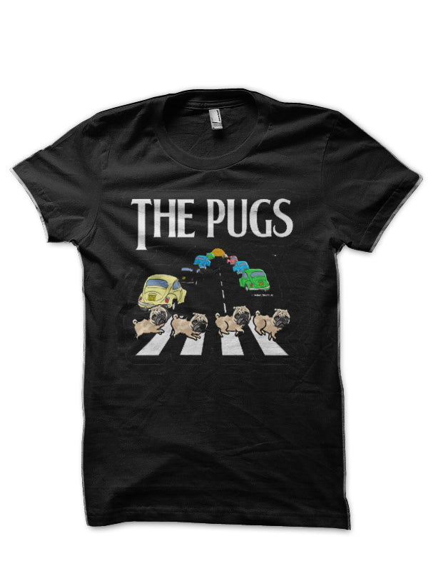 The Pugs Black T-Shirt Hoodie, Sweatshirt | PureTeeCo.com
