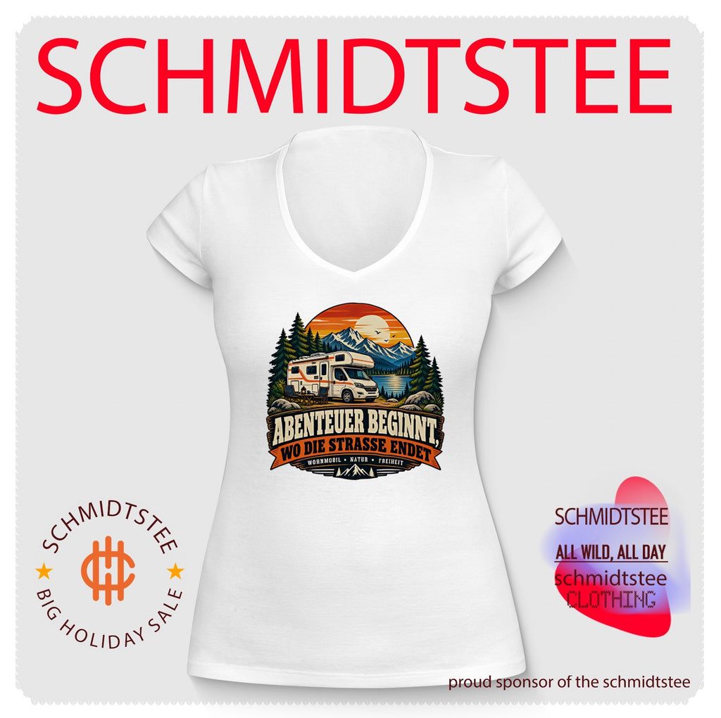 Abenteuer beginnt wo die strasse endet shirt